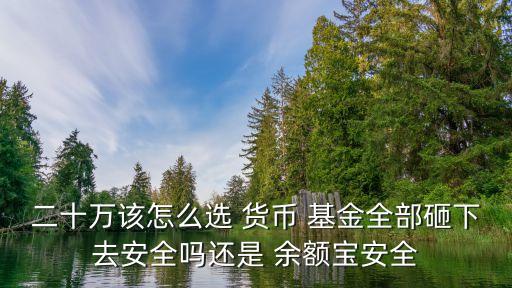 二十萬(wàn)該怎么選 貨幣 基金全部砸下去安全嗎還是 余額寶安全