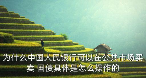 為什么中國人民銀行可以在公共市場(chǎng)買賣 國債具體是怎么操作的