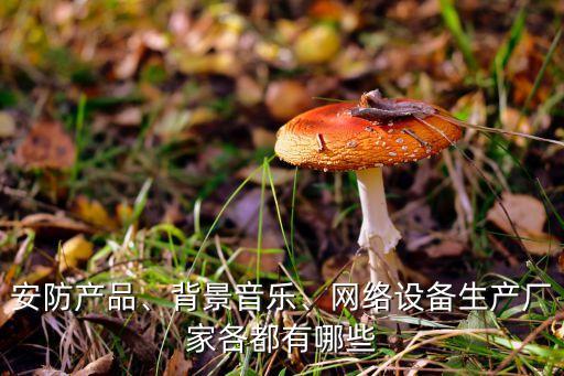 安防產(chǎn)品、背景音樂、網(wǎng)絡(luò)設(shè)備生產(chǎn)廠家各都有哪些