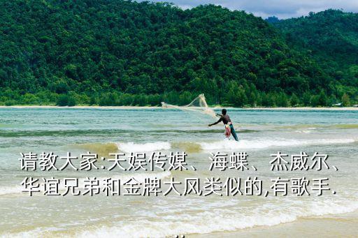 請教大家:天娛傳媒、海蝶、杰威爾、華誼兄弟和金牌大風(fēng)類似的,有歌手...