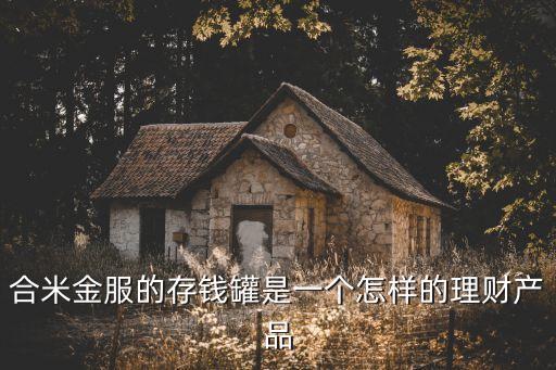 合米金服的存錢罐是一個怎樣的理財產(chǎn)品