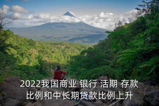 2022我國商業(yè) 銀行 活期 存款比例和中長期貸款比例上升