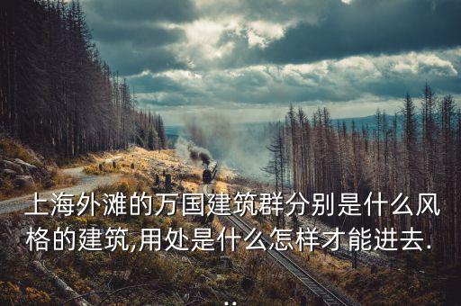  上海外灘的萬國建筑群分別是什么風(fēng)格的建筑,用處是什么怎樣才能進(jìn)去...