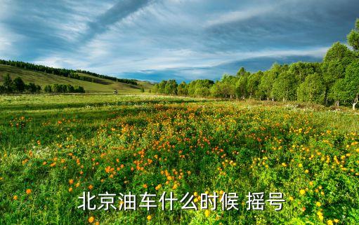 北京新能源搖號12月取消,新能源北京搖號