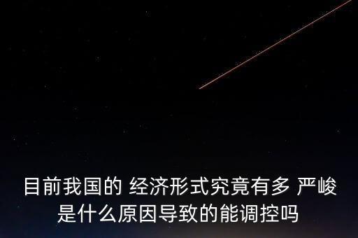 目前我國的 經(jīng)濟形式究竟有多 嚴峻是什么原因?qū)е碌哪苷{(diào)控嗎