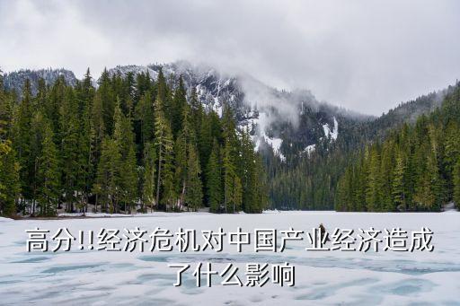 高分!!經(jīng)濟(jì)危機(jī)對(duì)中國產(chǎn)業(yè)經(jīng)濟(jì)造成了什么影響