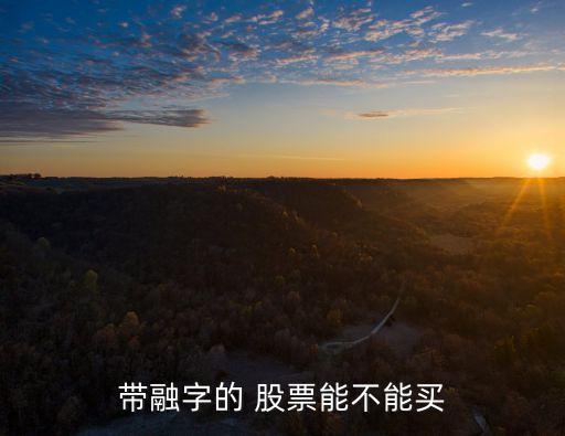 帶融字的 股票能不能買(mǎi)