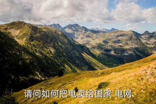 請(qǐng)問(wèn)如何把電賣(mài)給國(guó)家 電網(wǎng)