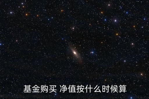  基金購買 凈值按什么時候算
