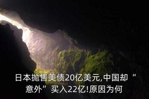  日本拋售美債20億美元,中國(guó)卻“意外”買入22億!原因?yàn)楹? class=
