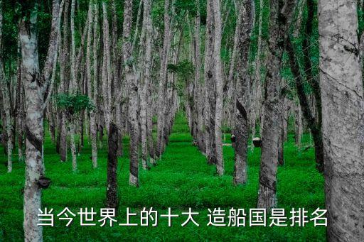 當(dāng)今世界上的十大 造船國(guó)是排名