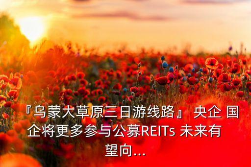 『烏蒙大草原三日游線路』 央企 國(guó)企將更多參與公募REITs 未來(lái)有望向...