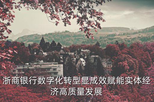 浙商銀行數字化轉型顯成效賦能實體經濟高質量發(fā)展