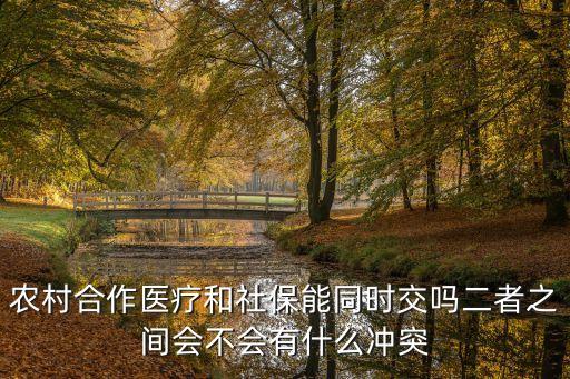 農(nóng)村合作醫(yī)療和社保能同時(shí)交嗎二者之間會不會有什么沖突