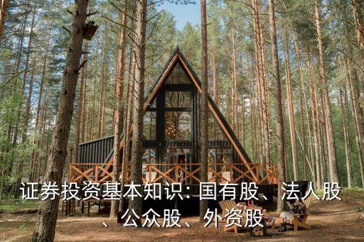 證券投資基本知識(shí): 國有股、法人股、公眾股、外資股