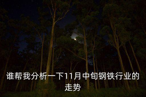 誰(shuí)幫我分析一下11月中旬鋼鐵行業(yè)的走勢(shì)