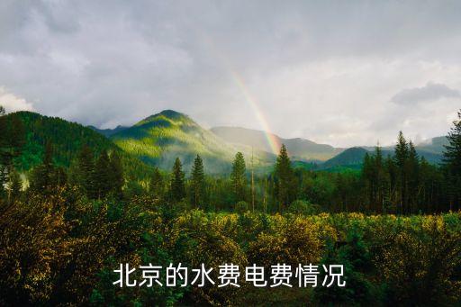 北京的水費電費情況