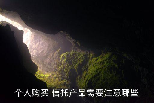個(gè)人購(gòu)買(mǎi) 信托產(chǎn)品需要注意哪些
