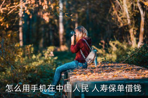 怎么用手機(jī)在中國人民 人壽保單借錢