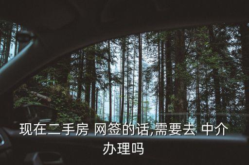 現(xiàn)在二手房 網(wǎng)簽的話(huà),需要去 中介辦理嗎