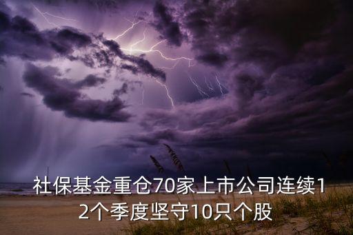  社?；鹬貍}70家上市公司連續(xù)12個(gè)季度堅(jiān)守10只個(gè)股