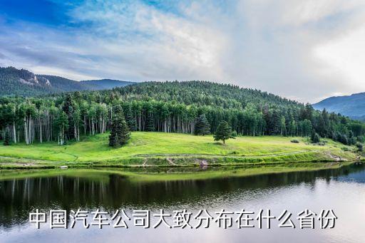 中國(guó)汽車公司大致分布在什么省份