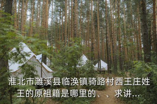  淮北市濉溪縣臨渙鎮(zhèn)騎路村西王莊姓王的原祖籍是哪里的、、求講...