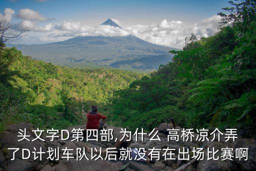 頭文字D第四部,為什么 高橋涼介弄了D計(jì)劃車隊(duì)以后就沒有在出場比賽啊