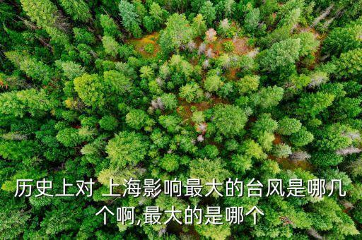歷史上對 上海影響最大的臺風(fēng)是哪幾個啊,最大的是哪個