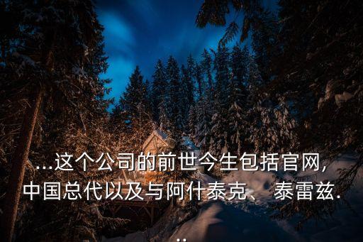...這個公司的前世今生包括官網(wǎng),中國總代以及與阿什泰克、 泰雷茲...