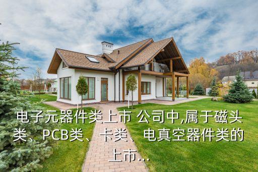 電子元器件類上市 公司中,屬于磁頭類、PCB類、卡類、電真空器件類的上市...