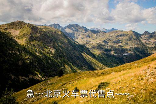 急···北京火車(chē)票代售點(diǎn)~~~