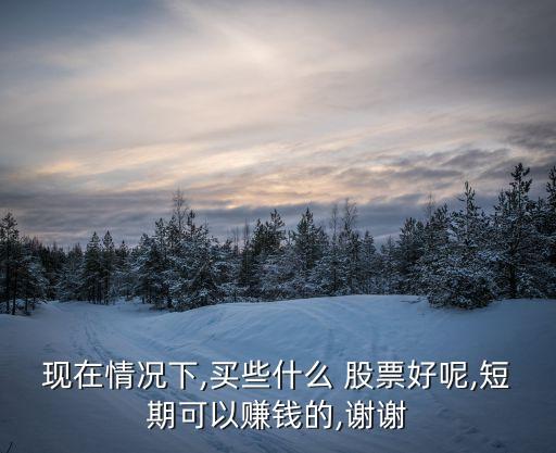 現(xiàn)在情況下,買些什么 股票好呢,短期可以賺錢的,謝謝