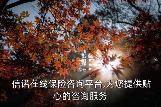  信諾在線保險咨詢平臺,為您提供貼心的咨詢服務