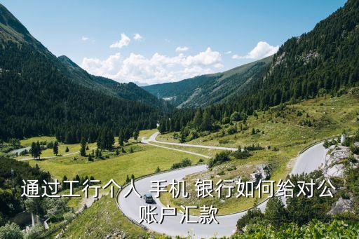 通過(guò)工行個(gè)人 手機(jī) 銀行如何給對(duì)公賬戶(hù)匯款