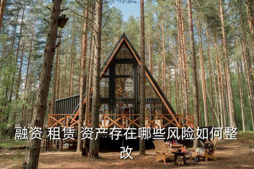 融資 租賃 資產(chǎn)存在哪些風(fēng)險(xiǎn)如何整改