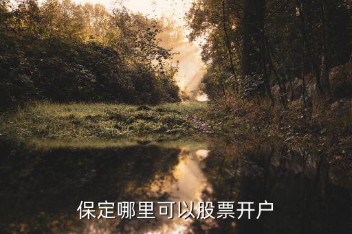 保定哪里可以股票開(kāi)戶