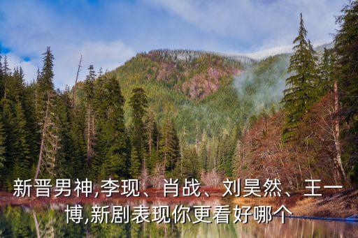 新晉男神,李現(xiàn)、肖戰(zhàn)、劉昊然、王一博,新劇表現(xiàn)你更看好哪個(gè)