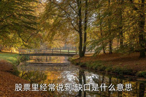  股票里經(jīng)常說(shuō)到 缺口是什么意思