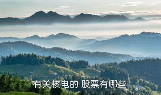 有關核電的 股票有哪些