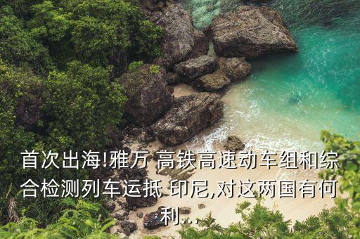 首次出海!雅萬(wàn) 高鐵高速動(dòng)車(chē)組和綜合檢測(cè)列車(chē)運(yùn)抵 印尼,對(duì)這兩國(guó)有何利...