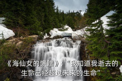 《海仙女的饋贈(zèng)》:“我知道我逝去的生命已經(jīng)超過(guò)未來(lái)的生命”