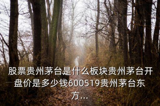  股票貴州茅臺(tái)是什么板塊貴州茅臺(tái)開(kāi)盤(pán)價(jià)是多少錢(qián)600519貴州茅臺(tái)東方...