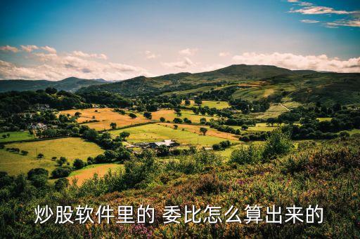 炒股軟件里的 委比怎么算出來的