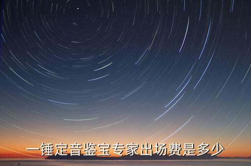 一錘定音鑒寶專(zhuān)家出場(chǎng)費(fèi)是多少