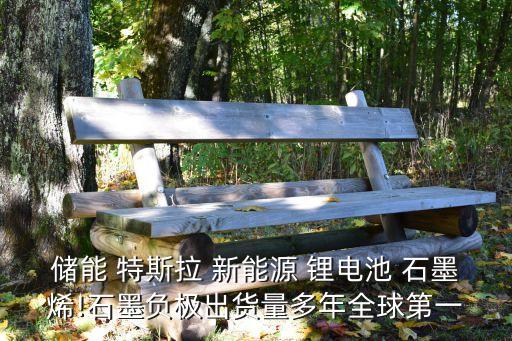 儲能 特斯拉 新能源 鋰電池 石墨烯!石墨負極出貨量多年全球第一