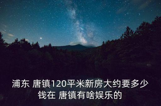 浦東 唐鎮(zhèn)120平米新房大約要多少錢在 唐鎮(zhèn)有啥娛樂(lè)的