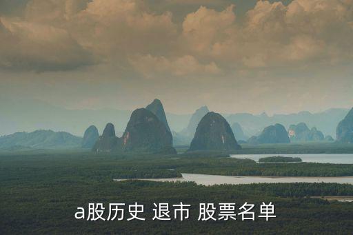 曾經退市的股票,2022年退市股票一覽表