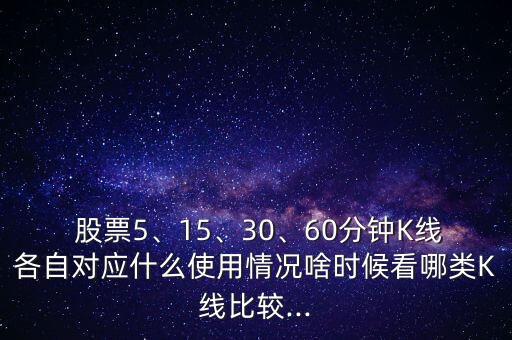  股票5、15、30、60分鐘K線各自對(duì)應(yīng)什么使用情況啥時(shí)候看哪類K線比較...