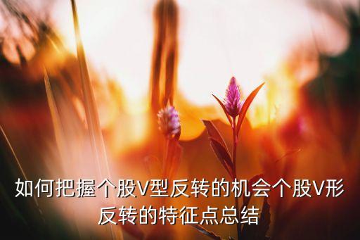 如何把握個(gè)股V型反轉(zhuǎn)的機(jī)會(huì)個(gè)股V形反轉(zhuǎn)的特征點(diǎn)總結(jié)